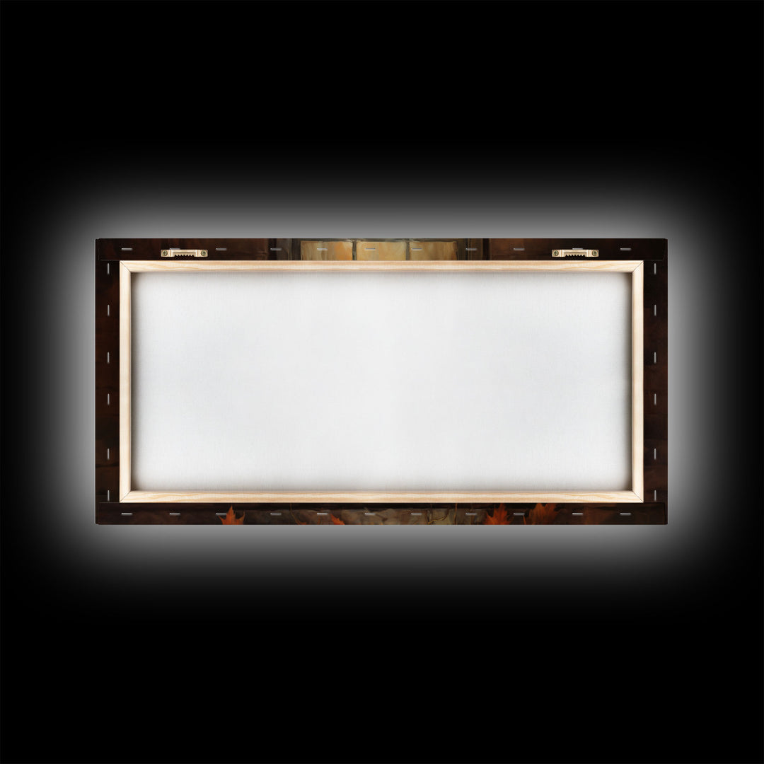 Spooky Art, Halloween Art, Jack O Lantern Art, Framed Canvas Print, Halloween Decor, Halloween Art Prints, The Jack O Lantern In The Window