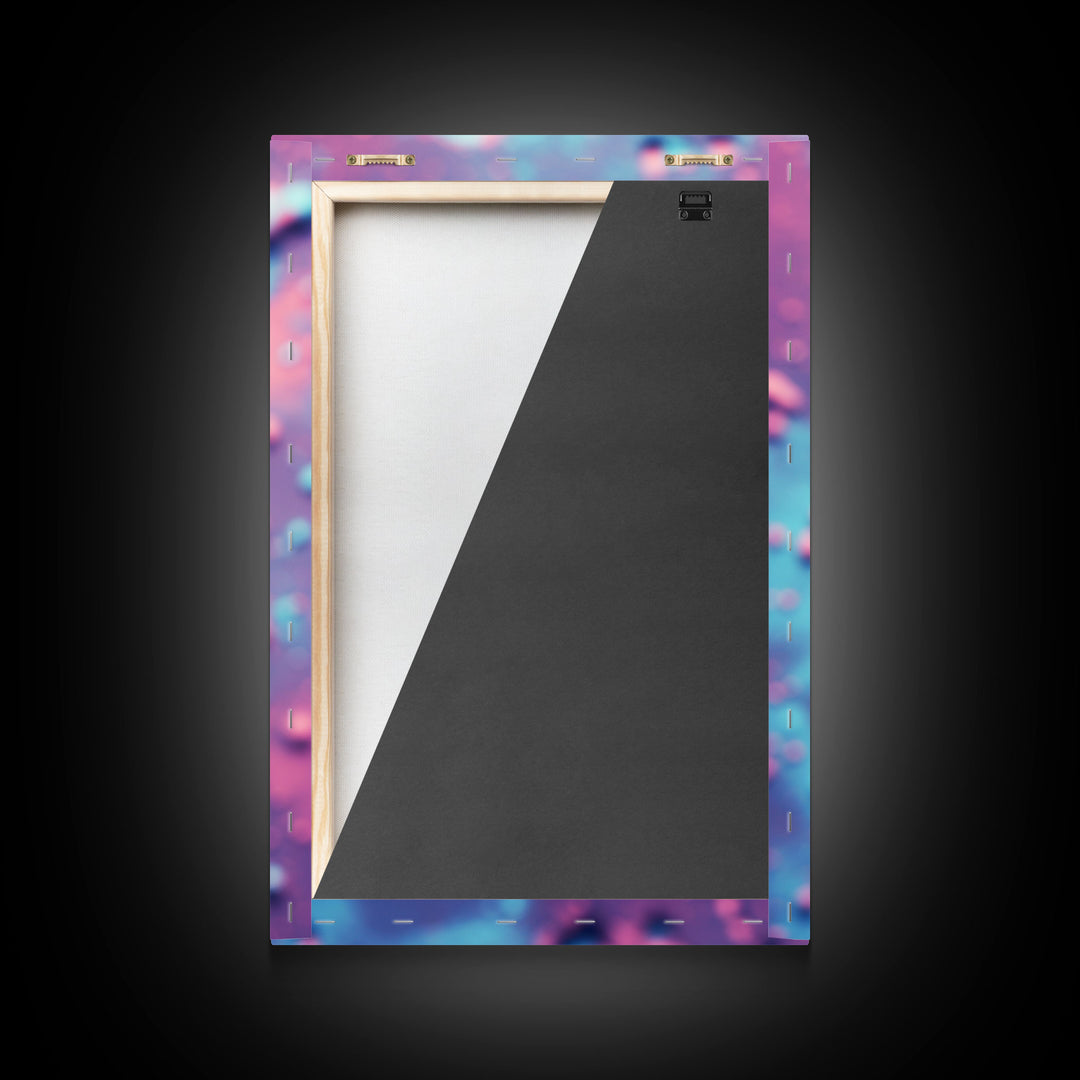 Red Lipstick Wall Art, Framed Canvas Print, Liminal Spaces, Vaporwave Aesthetic Wall Art, Girl Room Decor, Girl's Dorm Room