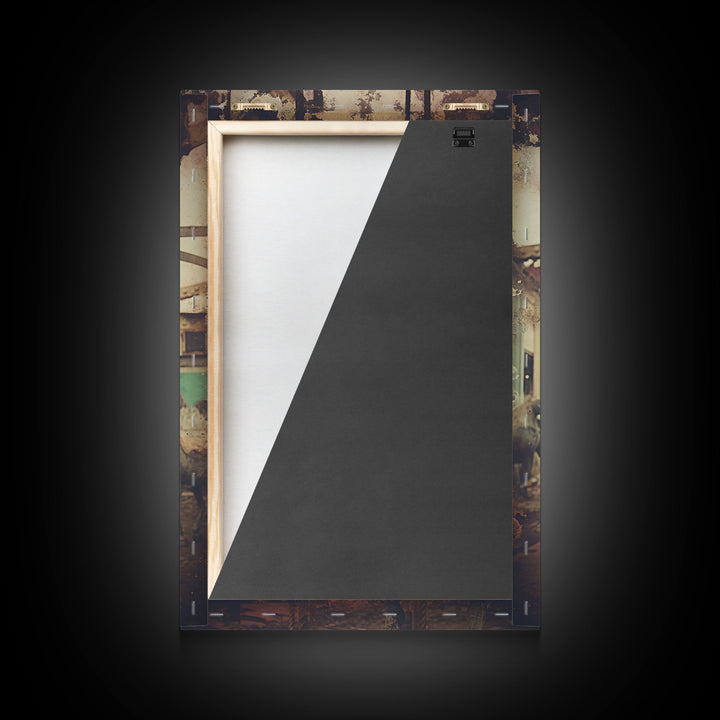 Abandoned Circus, Carousel Art, Carnival Art, Canvas Print, Wall Hanging, Portrait Art, College Dorm Decor, Gaming Wall Decor, Office Art