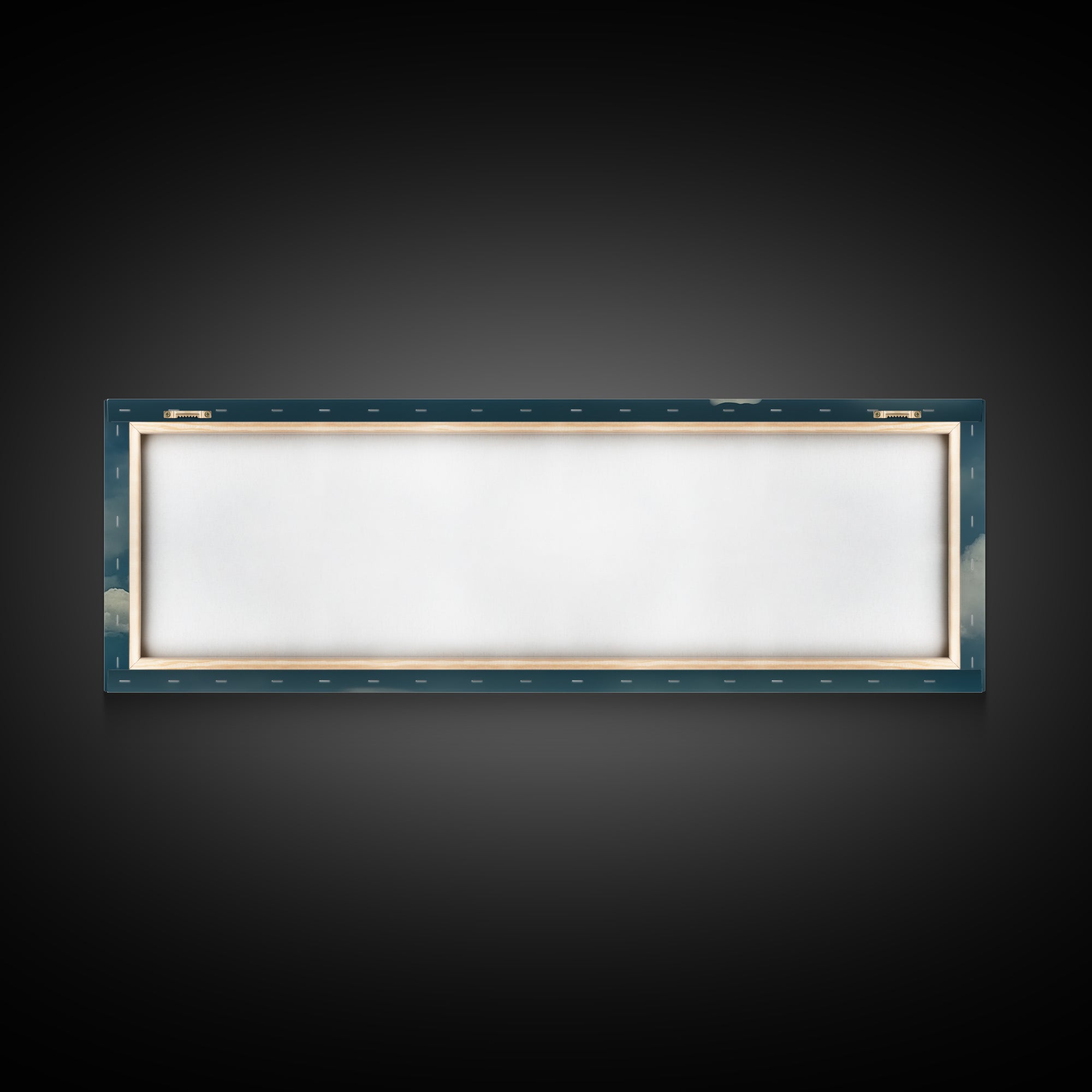 A Cloudy Day - Wide Format Clouds Wall Art - Panoramic Print - Framed Canvas Print - Panoramic Framed Canvas Cloudy Art Print