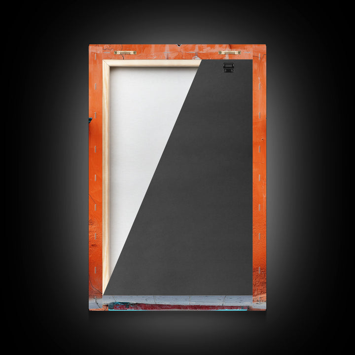 Change1 Mexican Wall Art, Colorful Mexican Door Architecture Painting Framed Canvas Print, Traditional Hacienda Architecture, Ready To Hang