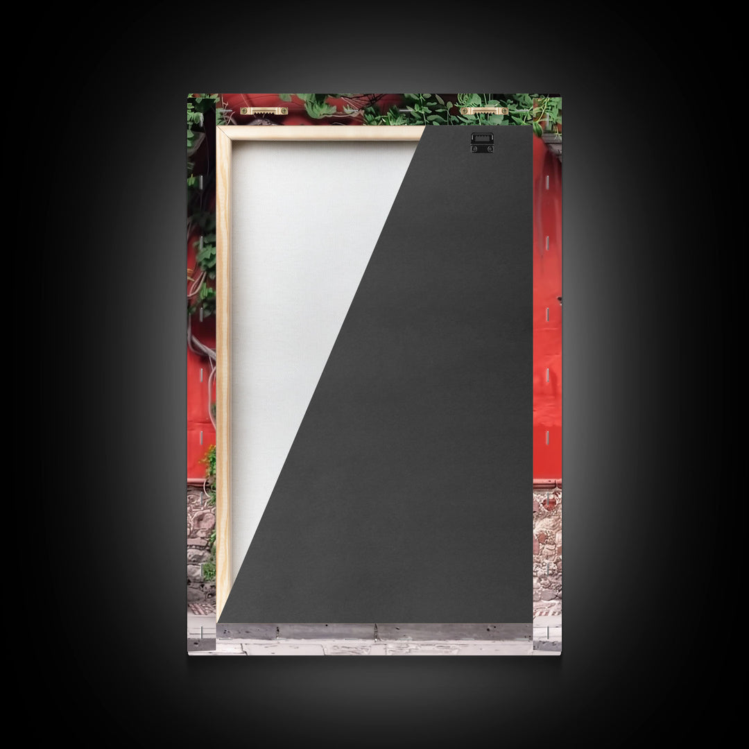 Change1 Mexican Wall Art, Framed Canvas Print, Old Town Mexico Architecture Wall Art, Framed Art