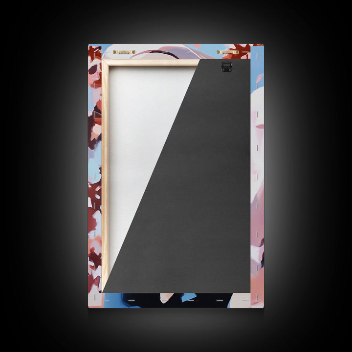 Cowboy Christmas Art Framed Canvas Print, Minimalist Holiday Decor Perfect Seasonal Gift Idea Wall Art 2024