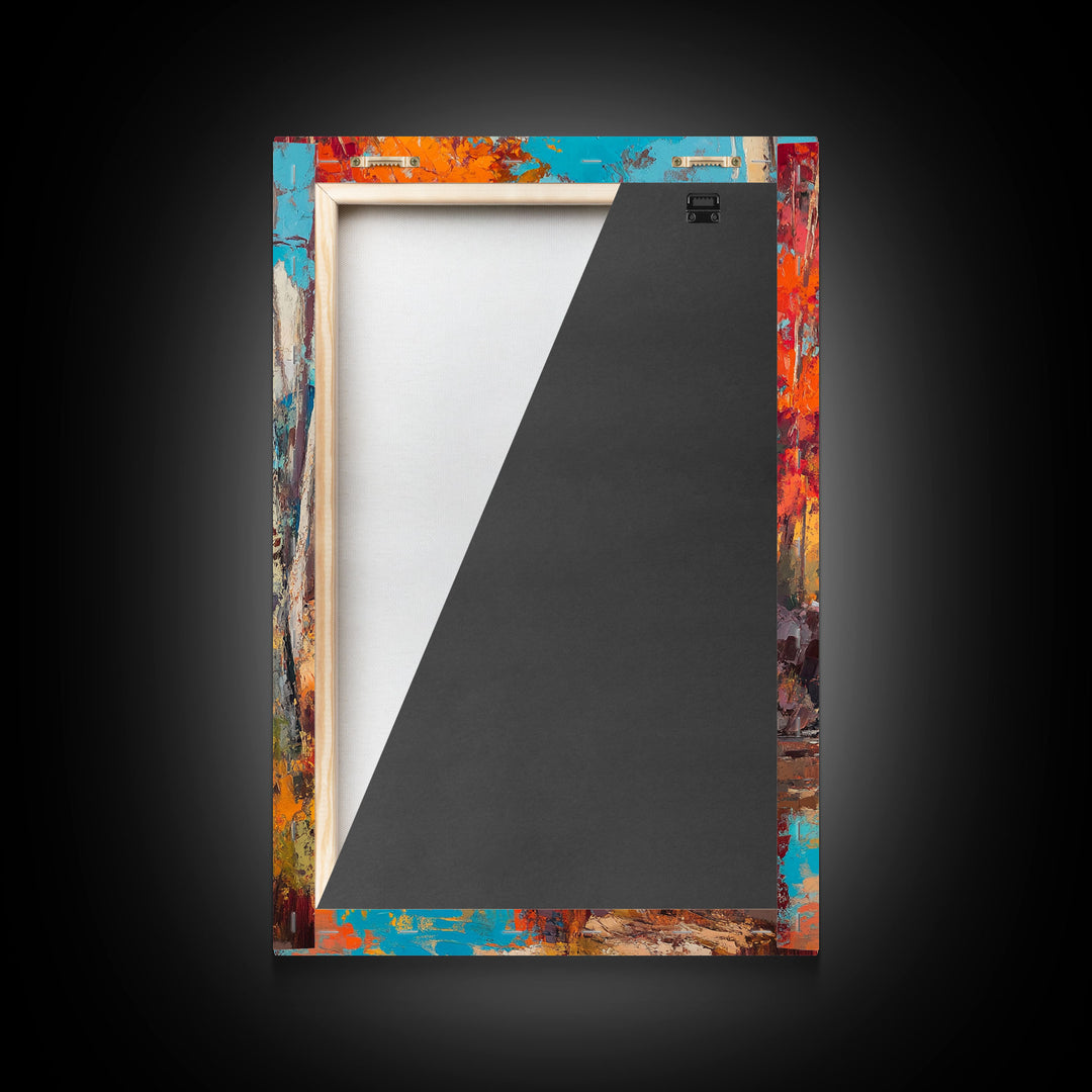 Cowboy in Snowy Landscape Canvas Print Christmas Wall Art Winter Wonderland Christmas Decor Vintage Western Christmas Gift Seasonal Wall Art