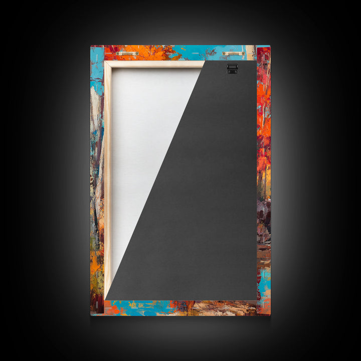 Cowboy in Snowy Landscape Canvas Print Christmas Wall Art Winter Wonderland Christmas Decor Vintage Western Christmas Gift Seasonal Wall Art