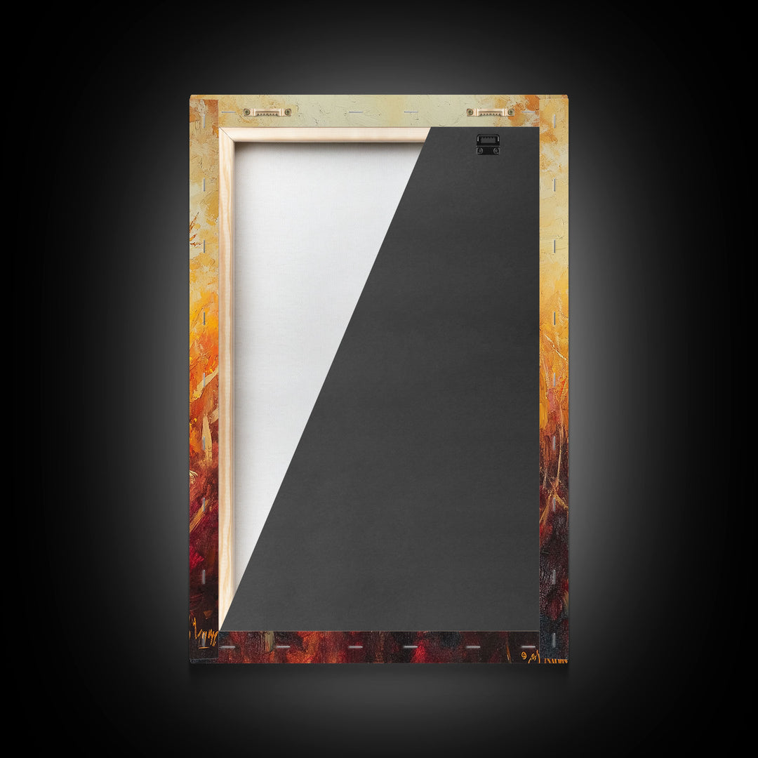 Cowboy in Golden Wheat Field Canvas Print, Western Landscape Art Gift, Seasonal Decor, Modern, Perfect Holiday Gift, Framed Canvas Print