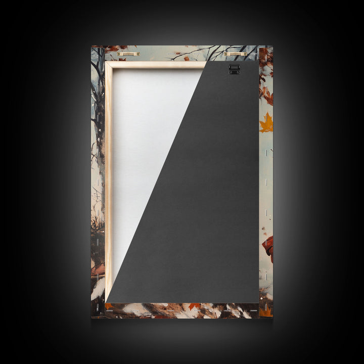 Retro Cowgirl with Snowy Background Canvas Print, Winter Wonderland Art, Christmas Wall Art, Seasonal Holiday Decor, Vintage Christmas Print