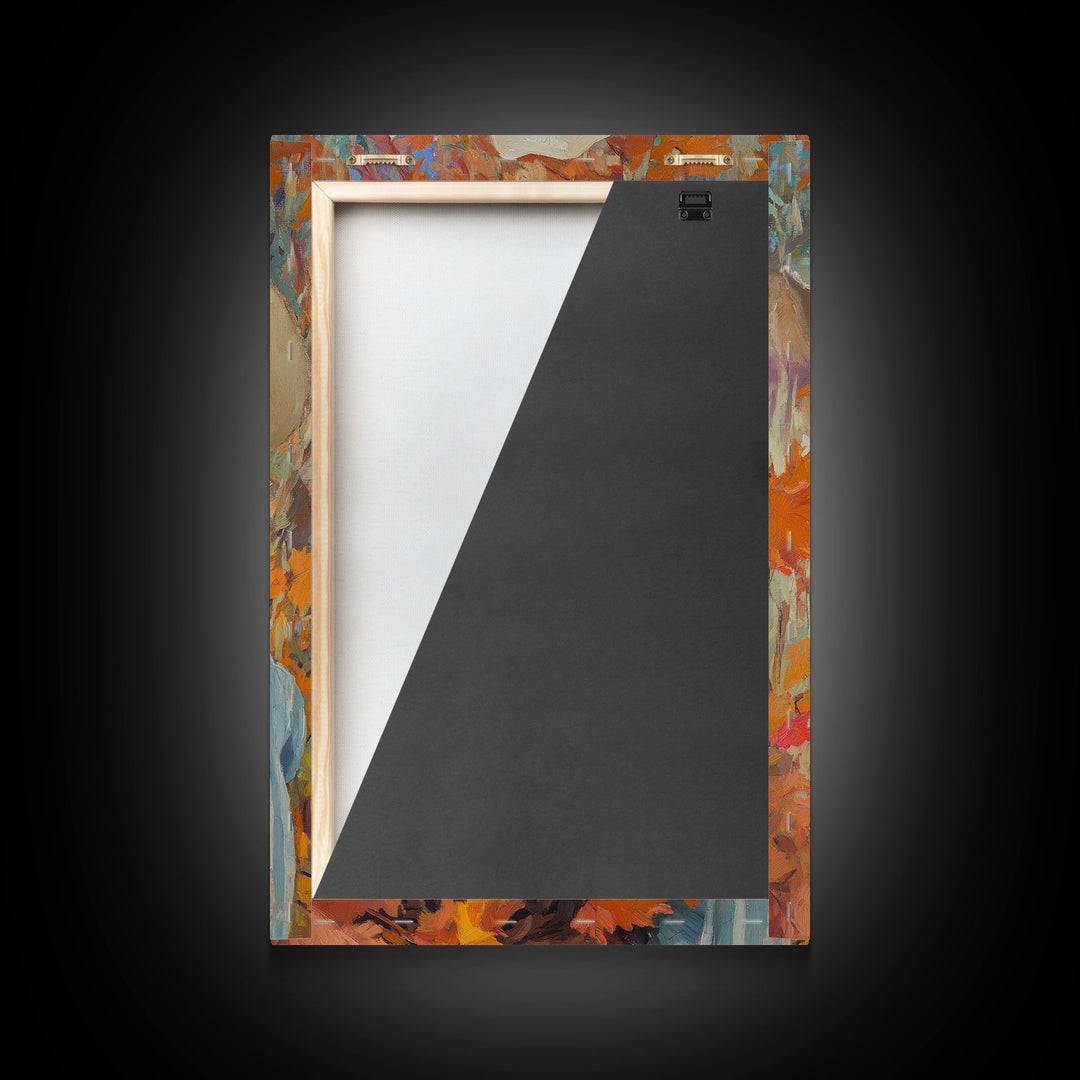 Rustic Barn in Winter Canvas Print, Farmhouse Christmas Decor, Wall Art, Seasonal Winter Wonderland, Perfect Gift Idea, Framed Canvas Print