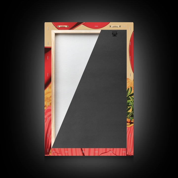 Blonde Cowgirl in Fall Forest Canvas Print, Autumn Wall Art, Farmhouse Fall Decor, Seasonal Holiday Decor, Vintage Western Art, Canvas Print