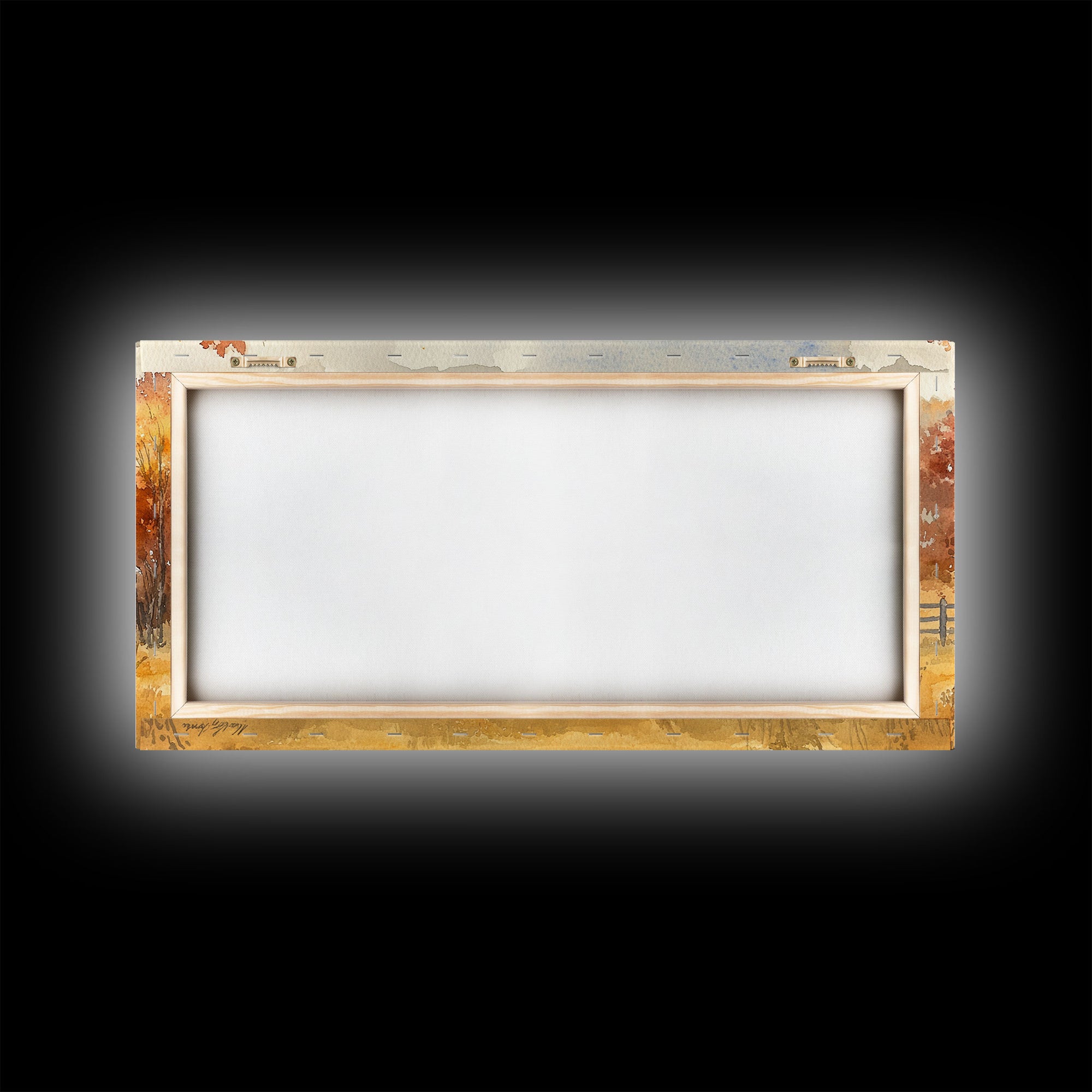 Framed Canvas Print Rustic Barn with Pumpkins and Turkeys, Perfect Autumn Farmhouse Decor, Fall Wall Art, Country Autumn Scene