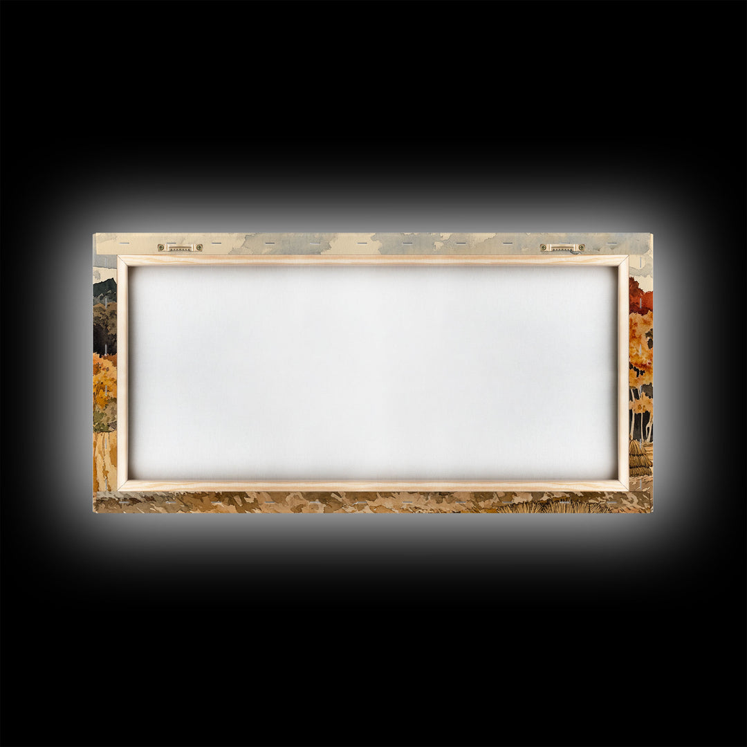 Harvest in Autumn Glory - holiday decor, rustic Christmas decor, country Christmas decor, Christmas scene art, seasonal wall art