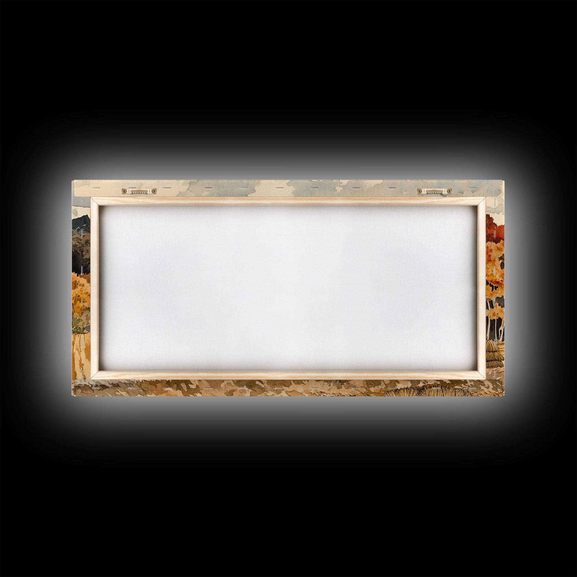 Harvest in Autumn Glory - holiday decor, rustic Christmas decor, country Christmas decor, Christmas scene art, seasonal wall art