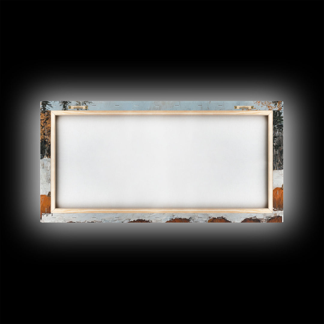 Cowboy Sipping Coffee Autumn Decor Framed Canvas Print Perfect Above Sofa Wall Art Western Home Decor Moody Fall Artwork Rustic