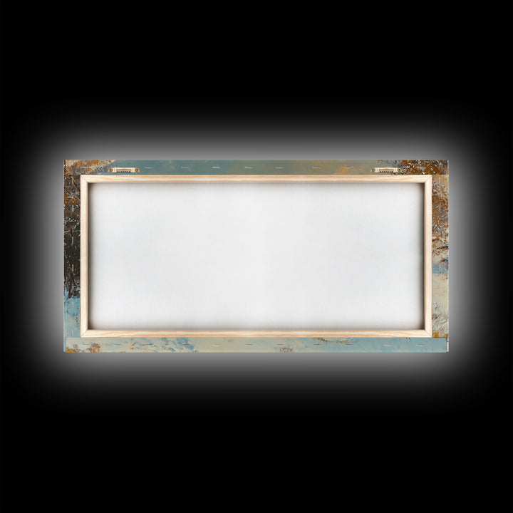 Cowgirl with yellow scarf in fall forest, Framed Canvas Print, tall dramatic black white wall art with a pop of color, moody autumn decor