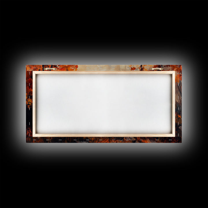 Retro winter-inspired Framed Canvas Print of a woman in a pink hat enjoying a cup of coffee background, perfect as unique vintage wall art