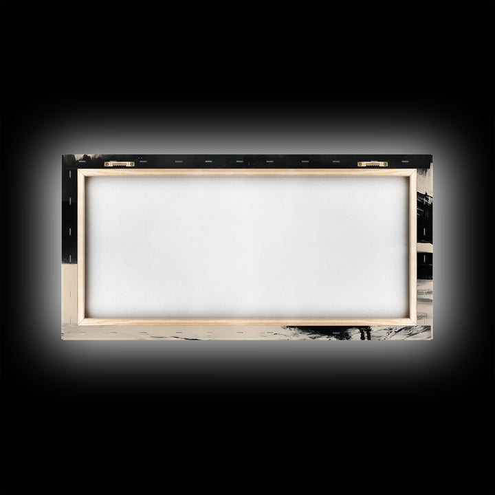 Retro-inspired Framed Canvas Print of a woman in a pink cowboy hat with a pumpkin, vintage fall decor and seasonal wall art for any space