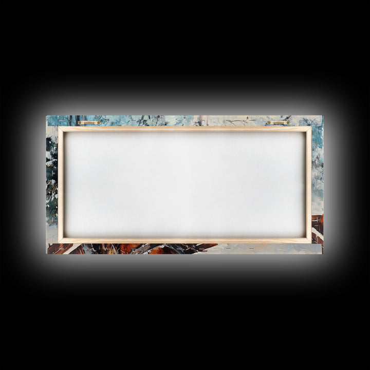 Minimalist Framed Canvas Print of a woman in a pink blouse and cowboy hat, offering modern farmhouse decor art with a hint of rustic charm