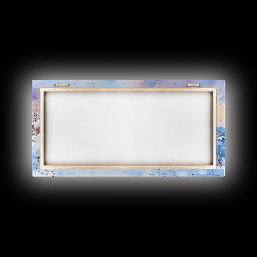 Lone Cowboy In Golden Prairie Framed Canvas Print Tall Art Rustic Autumn Landscape Western Country Decor Fall Home Wall Art Gift For Him