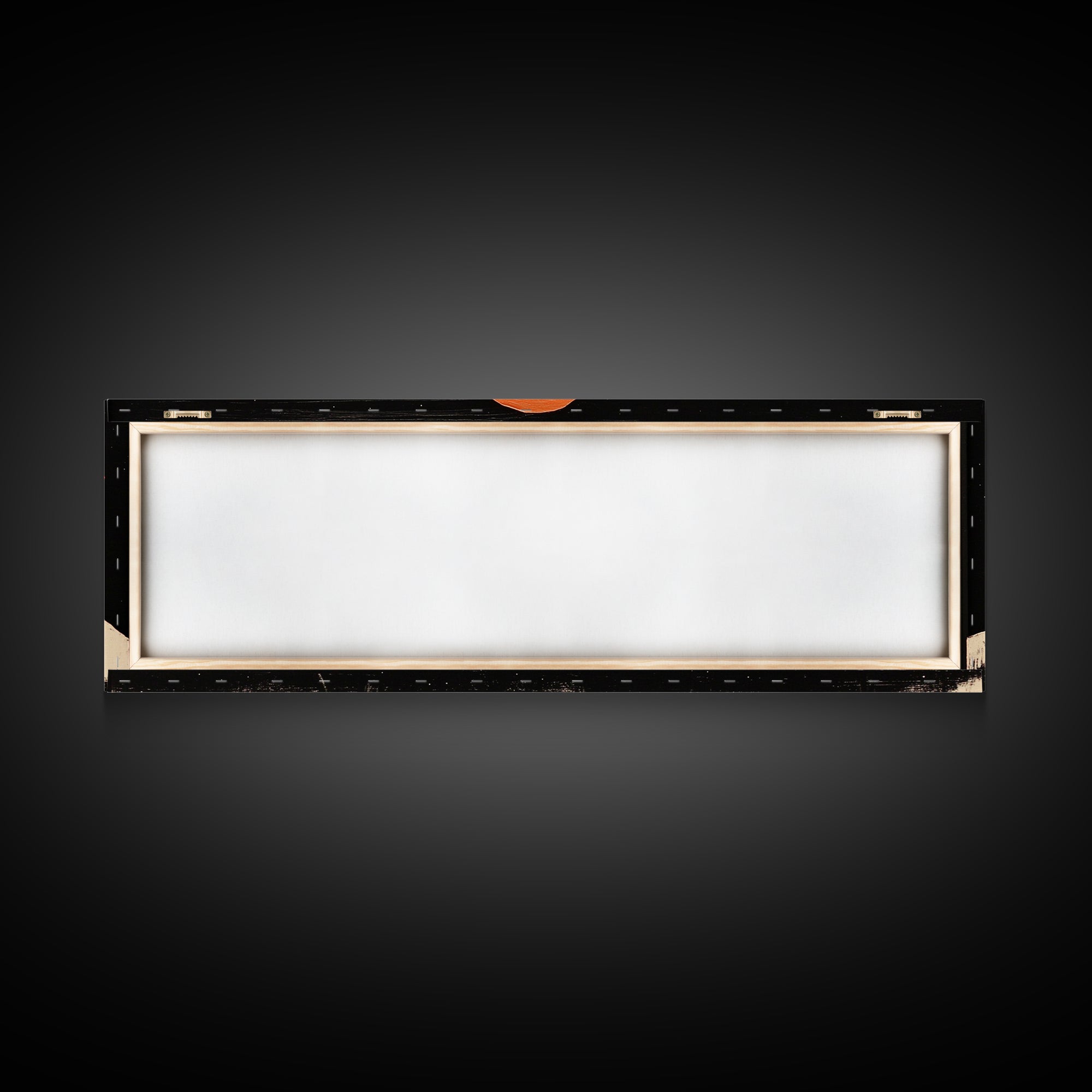 Cute  Nursery Decor - Boy's Room Wall Art - Panoramic Flying Saucers or UFOs Art Print - Framed Canvas