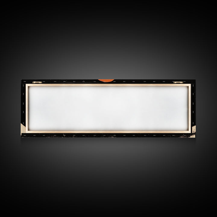 Cute  Nursery Decor - Boy's Room Wall Art - Panoramic Flying Saucers or UFOs Art Print - Framed Canvas