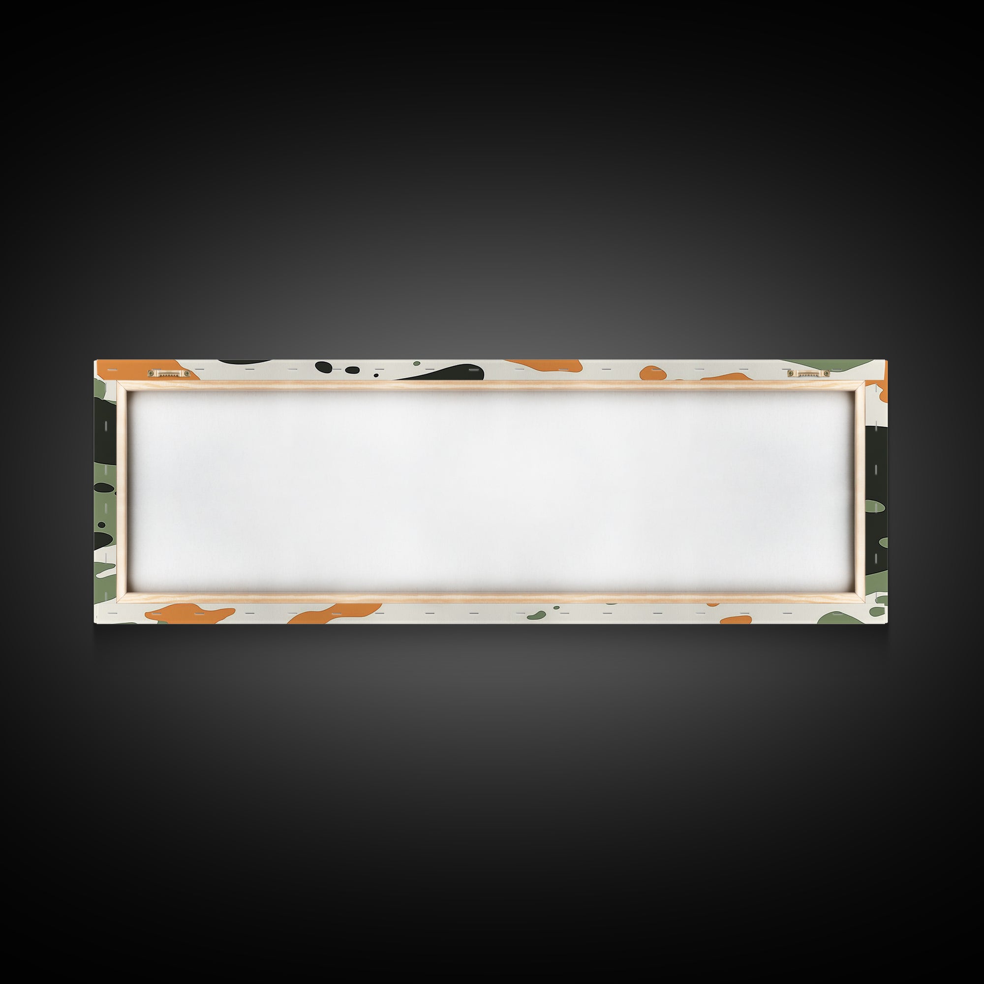 Camoflage, Camo Pattern Wall Art, Framed Canvas Print, Farmhouse Abstract Wall Art, Extra Wide Oversized Wall Art, Cammy Home Decor