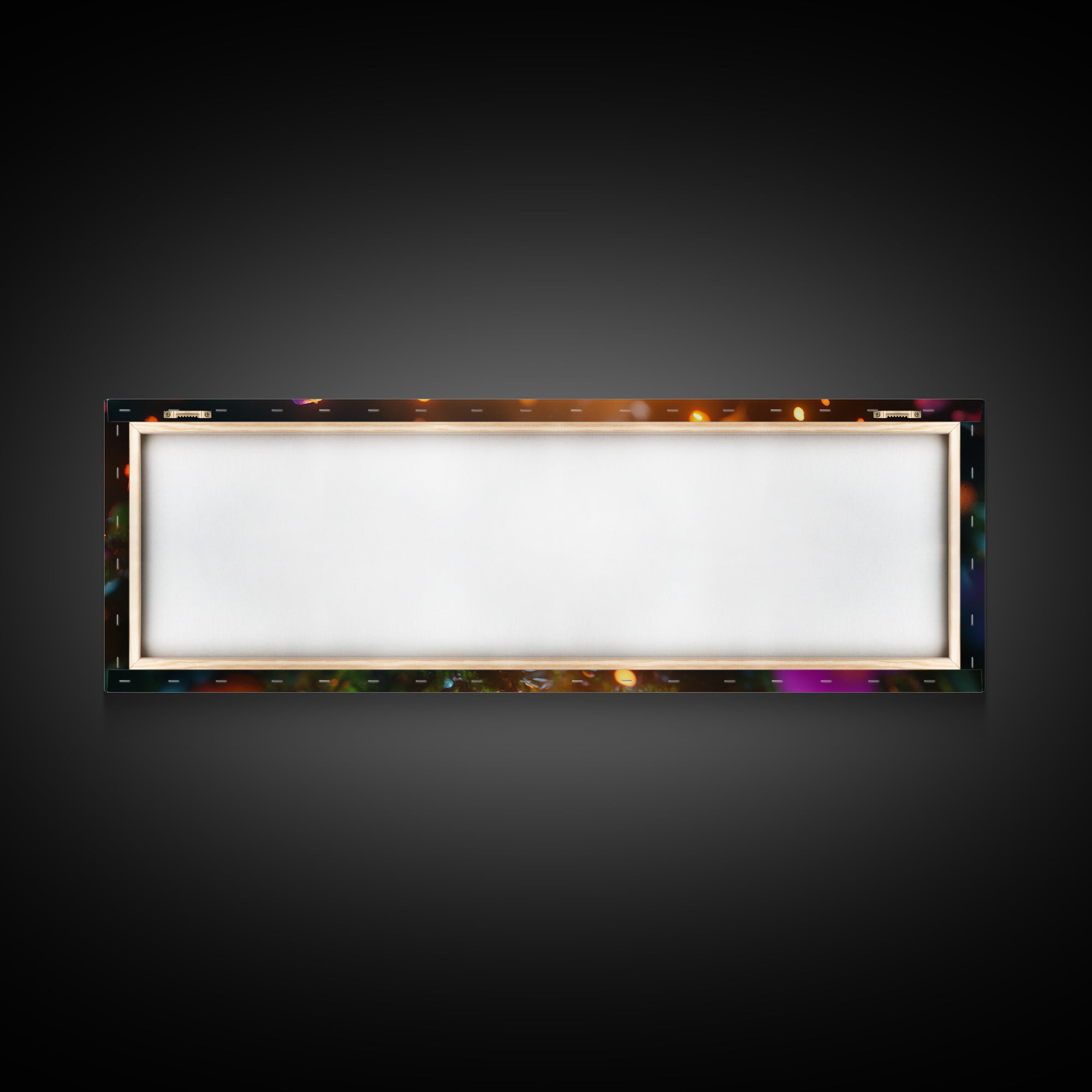 Beautiful 3D Rendered Flower Canvas Print, Wild Flowers In The Morning Dew at Sunset, Panoramic Extra Wide Wall Art