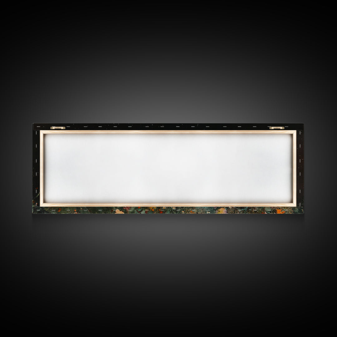 Bunch of Wild Flowers Under a Starry Night Sky, Boho Farmhouse, Eclectic Decor, Kitsch Wall Art, Modern Farmhouse Wall Art