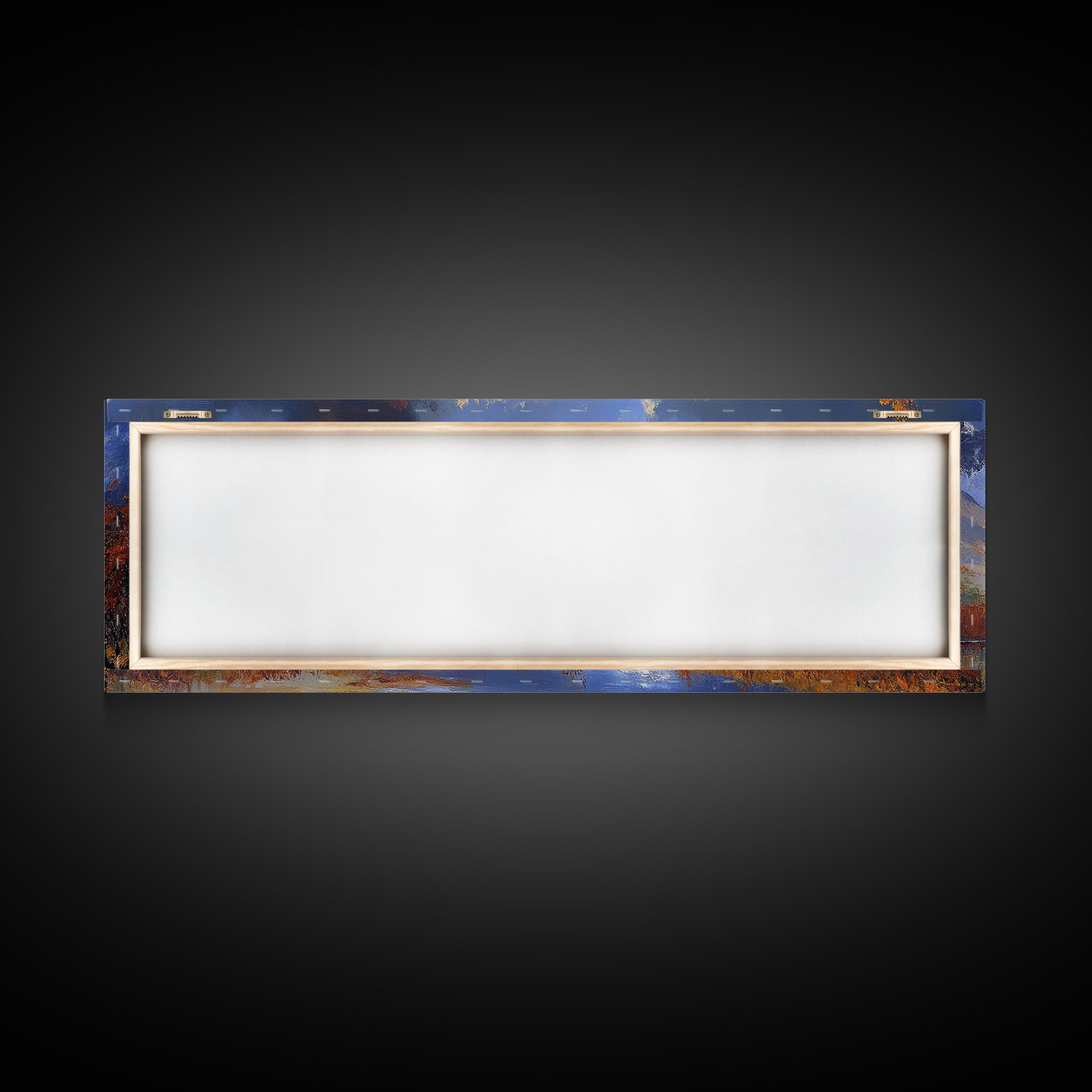 Landscape Wall Art - Framed, Horizontal Landscape Print, Panoramic Landscape Wall Art, Oil Painting Landscape, Above Bed Long Wide Print, Modern Wall Art