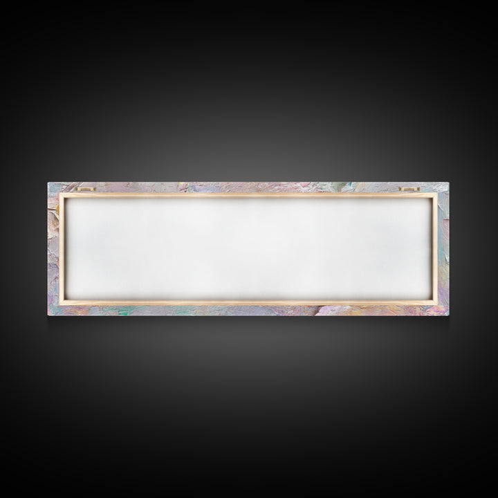 Abstract Moody Floral Wall Art, Framed Canvas Print, Pink and Pastel Wall Art, Large Abstract Flower Texture Wall Art for Above Bed or Sofa