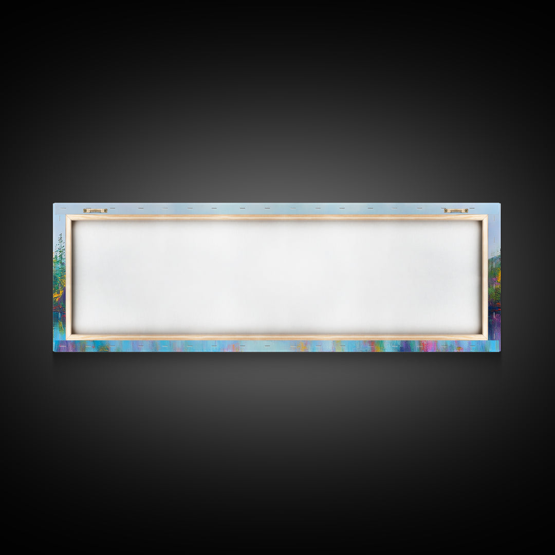 Abstract Landscape Painting Print, Panoramic, Surreal Art, Oversized Wide / Horizontal Fantasy Wall Art