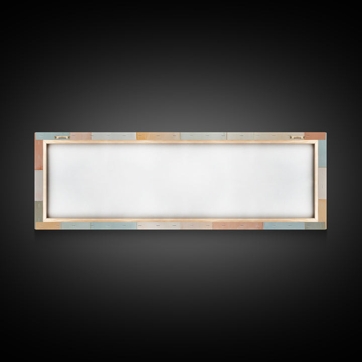 Modern Abstract Framed Canvas | Minimalist Mid Century Modern Wall Art | Large Horizontal Ultra Wide Framed Canvas | MCM Art