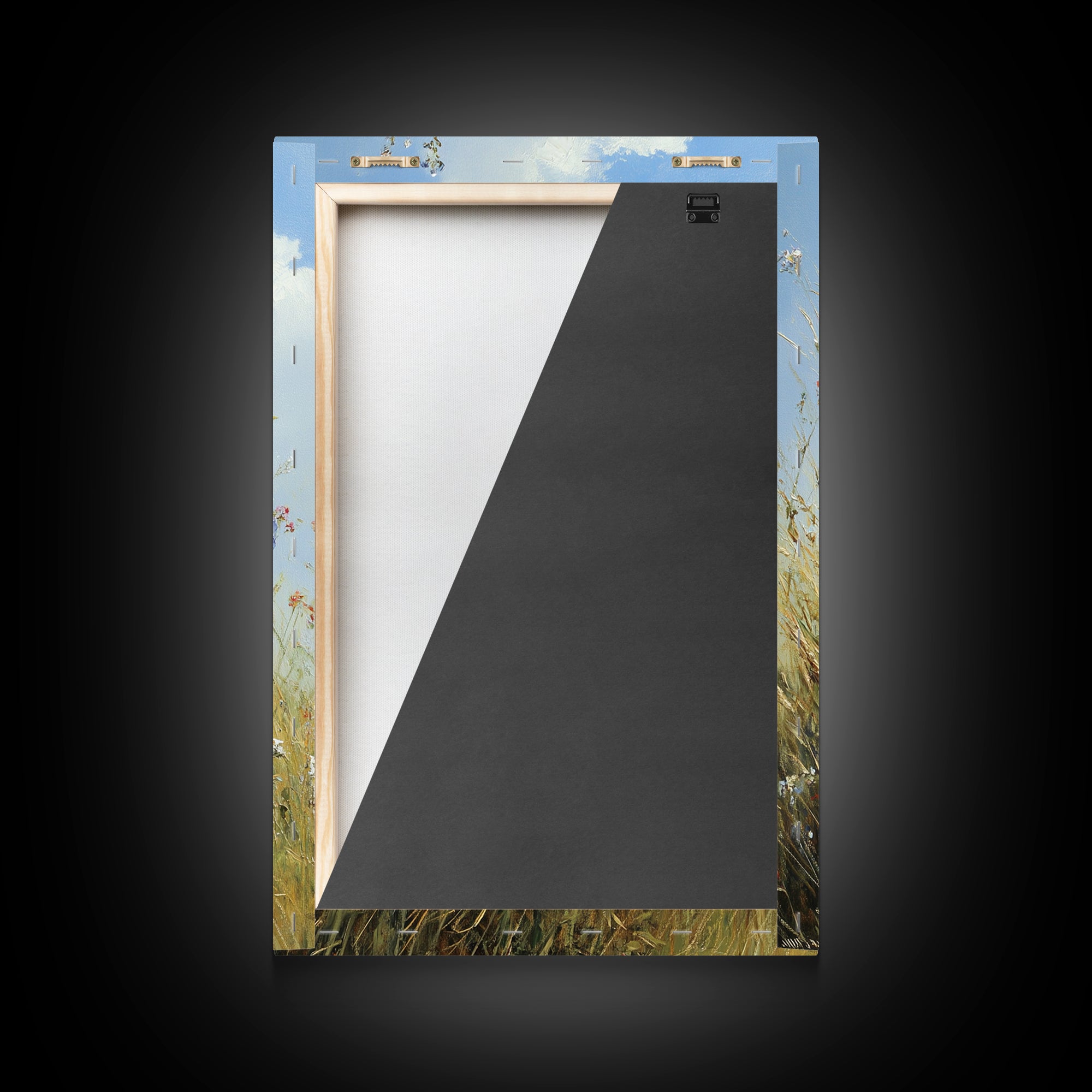 Botanical Wall Art | Oil Painting Botanical Print on Canvas | Wood Framed Boho Farmhouse Print | Large Wall Art | Oversized Wall Decor