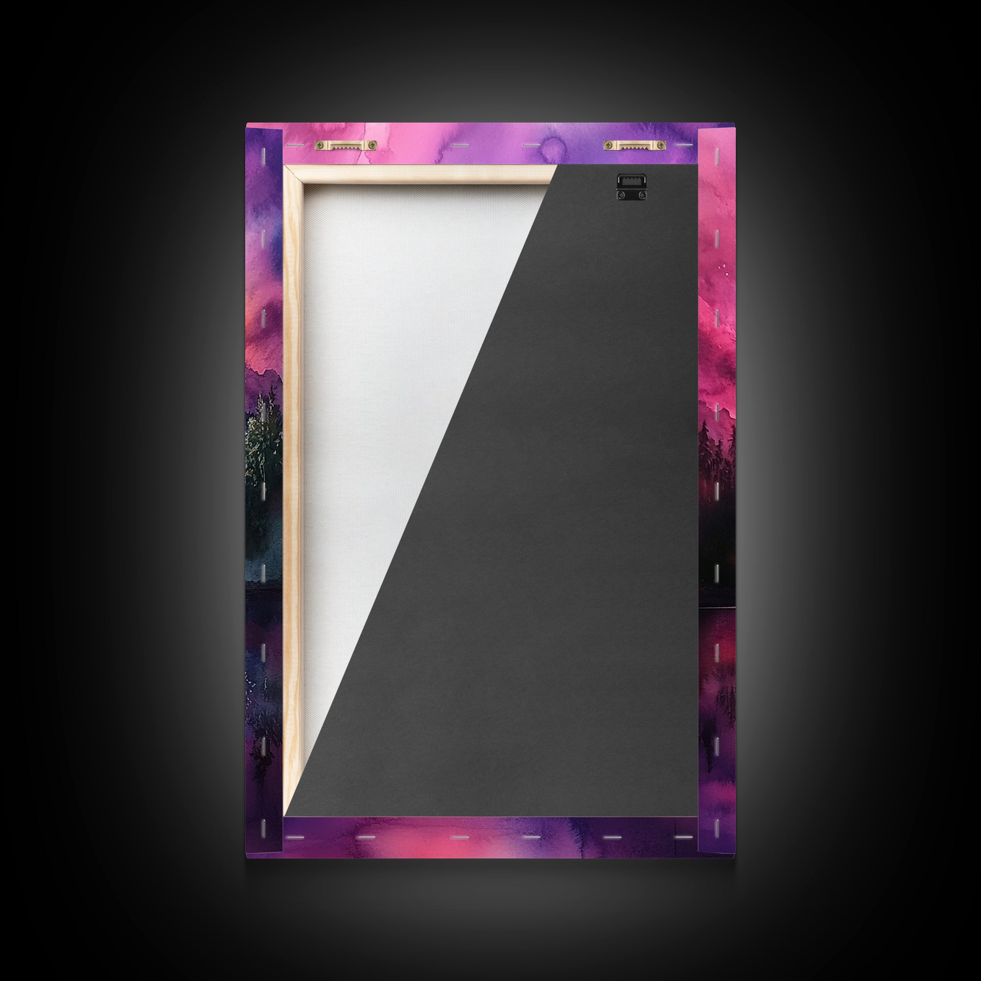 Cute Fantasy Landscape Wall Art Canvas Print, Nursery Decor, Kid's Room Wall Art, Home Decor For Girl's Dorm