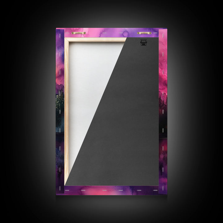 Cute Fantasy Landscape Wall Art Canvas Print, Nursery Decor, Kid's Room Wall Art, Home Decor For Girl's Dorm