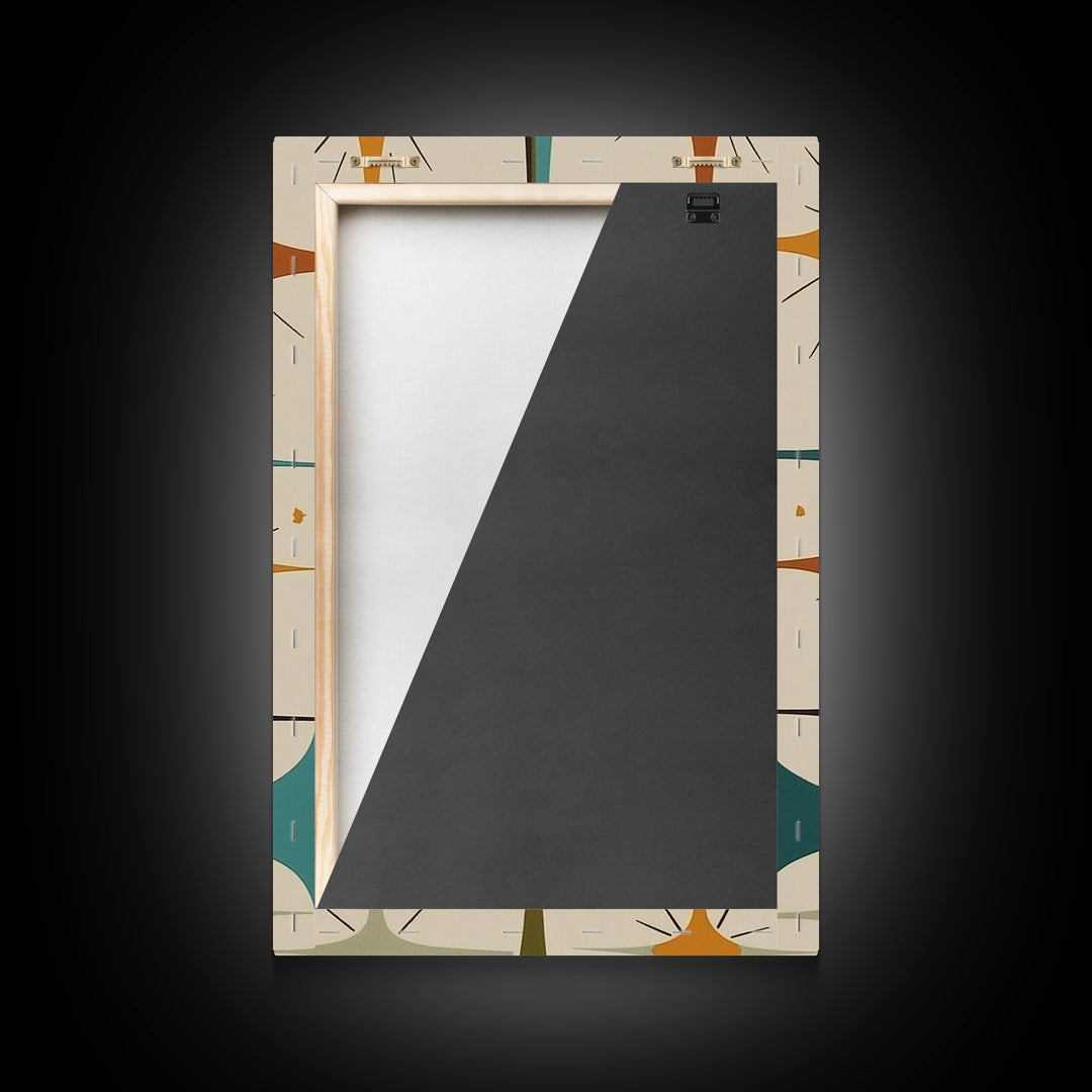 Art Deco Star Burst Canvas Print Wall Art, Retro 1950s Style, Starburst, Mid-Century Modern Wall Art, Minimalist Home Decor, Modern Art