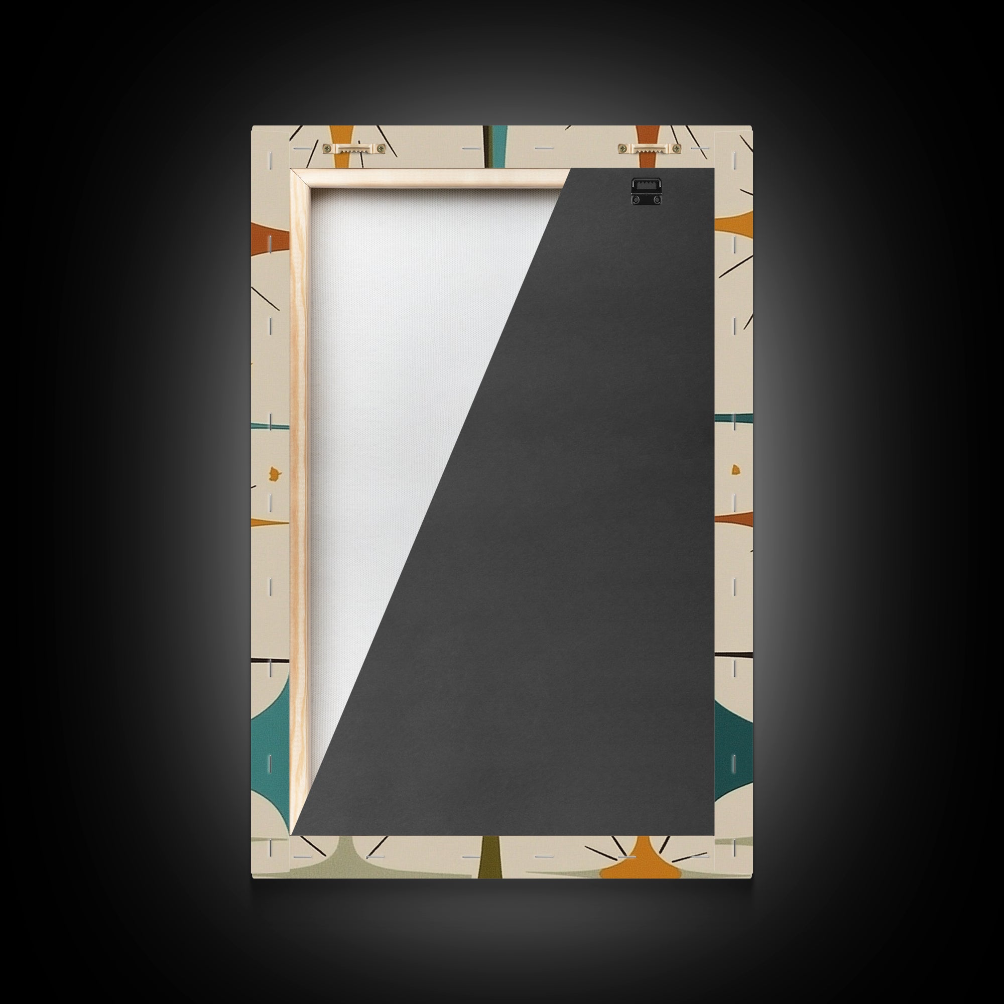 Art Deco Star Burst Canvas Print Wall Art, Retro 1950s Style, Starburst, Mid-Century Modern Wall Art, Minimalist Home Decor, Modern Art