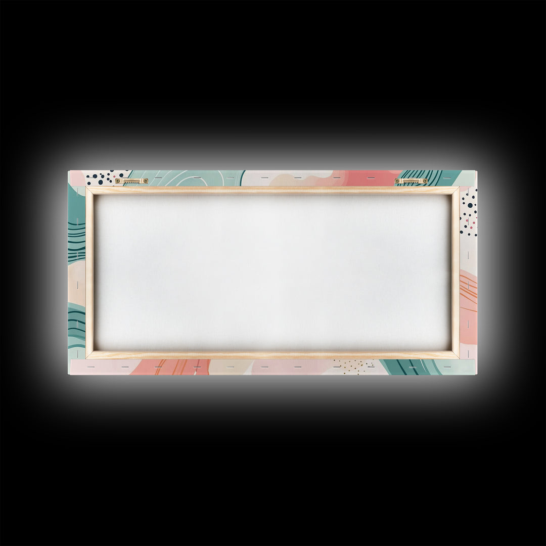 Abstract Retro Style 90s Inspired Wall Art, Modern Art on White Background