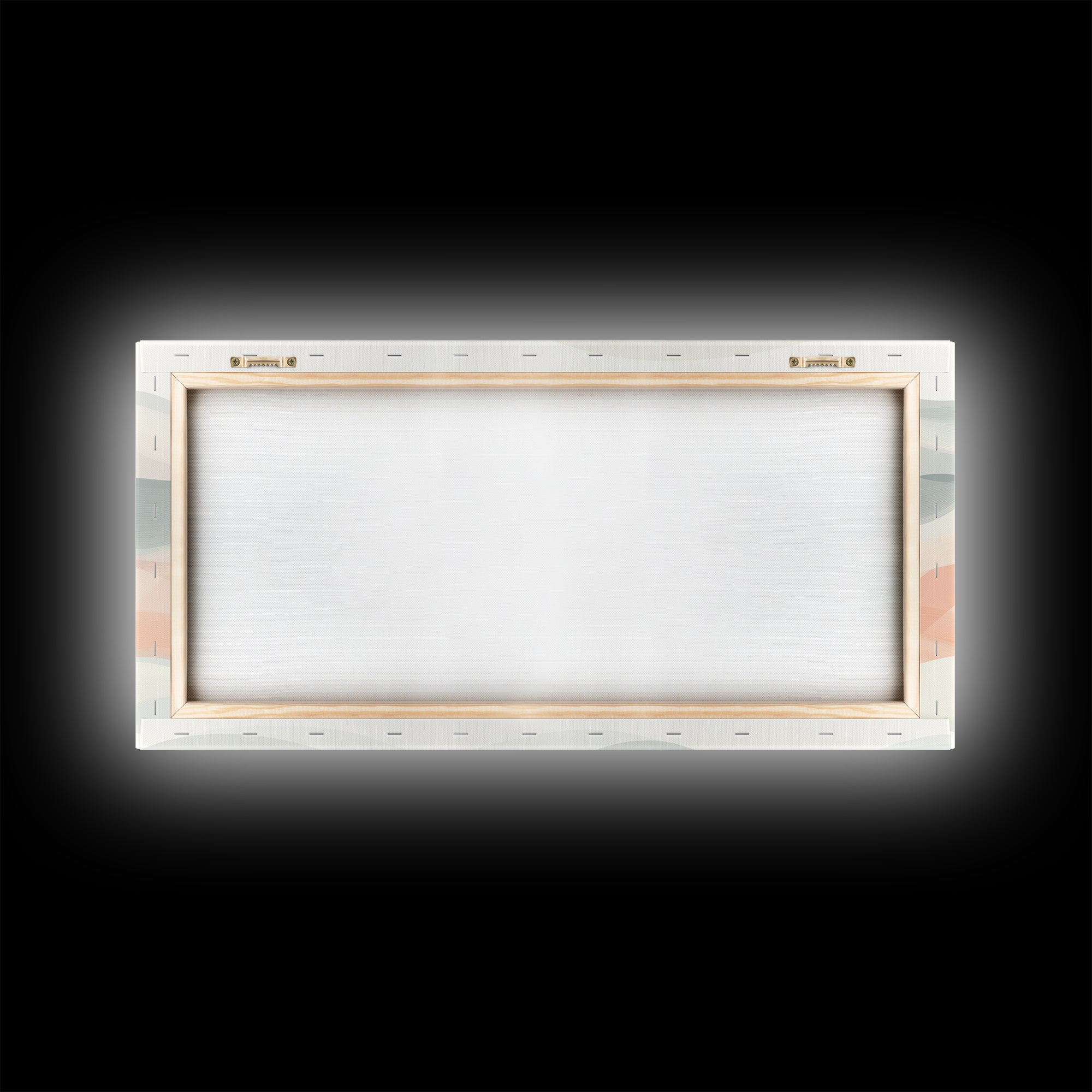 Retro Wall Art MCM Inspired Abstract Art, Mid-Century Modern Art, Retro Geometric Art, Ocean Waves, Modern Abstract Pastel Painting