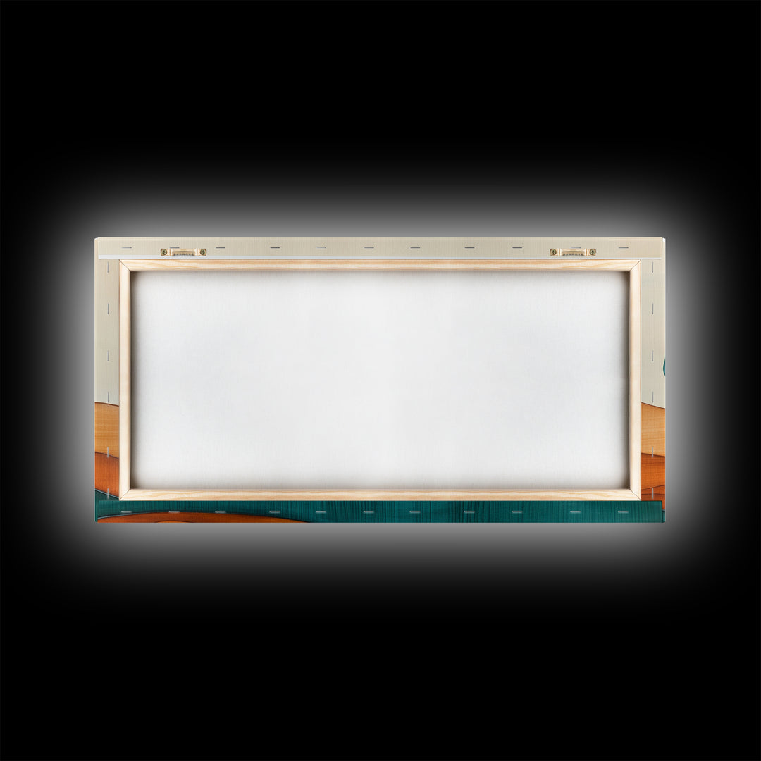 Cute Abstract Art Deco Landscape Canvas Print, Minimalist Art, Boho Home Decor For Abova Sofa, Great Room Wall Art