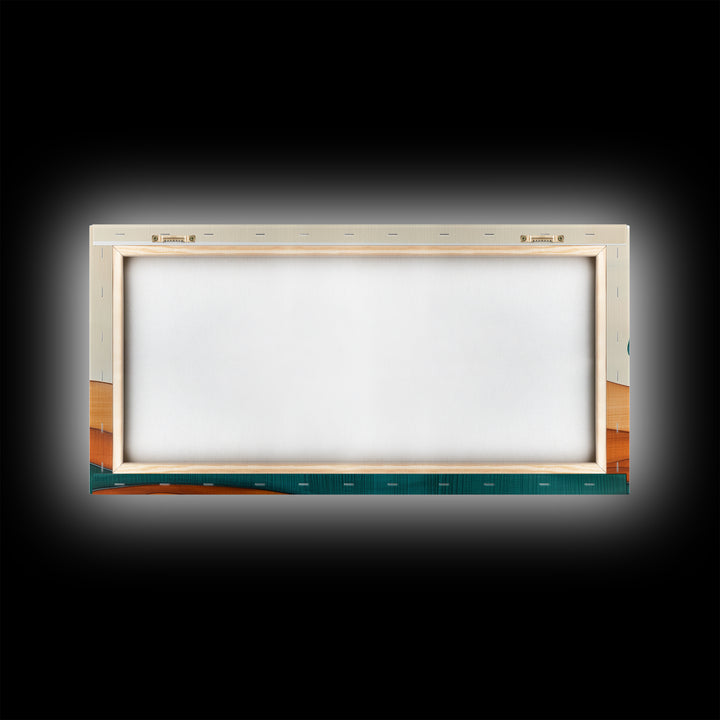 Cute Abstract Art Deco Landscape Canvas Print, Minimalist Art, Boho Home Decor For Abova Sofa, Great Room Wall Art