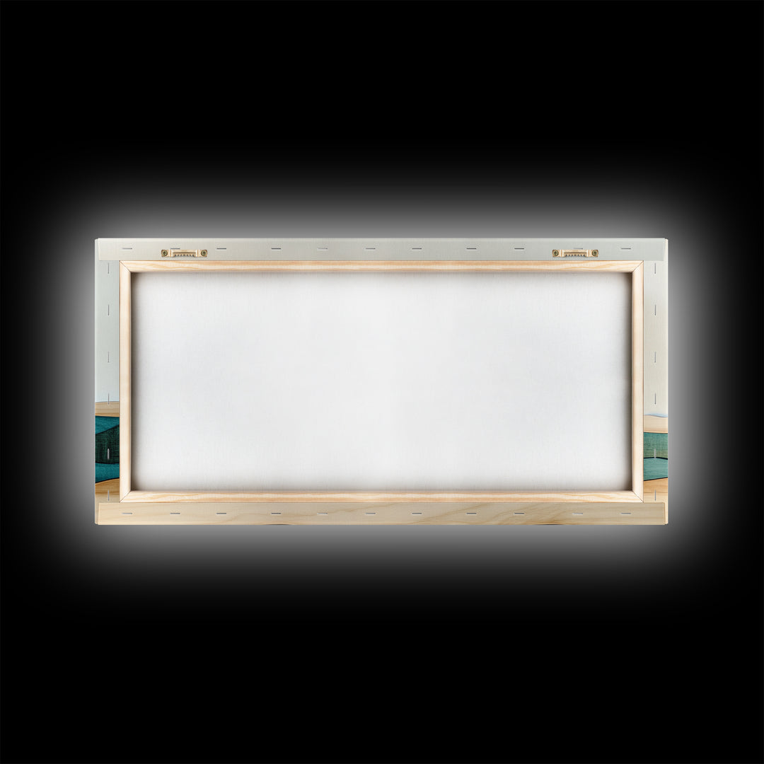 Beautiful Sunset Landscape Painting Print, Minimalist Decor, Eclectic Boho or Kitsch Wall Art