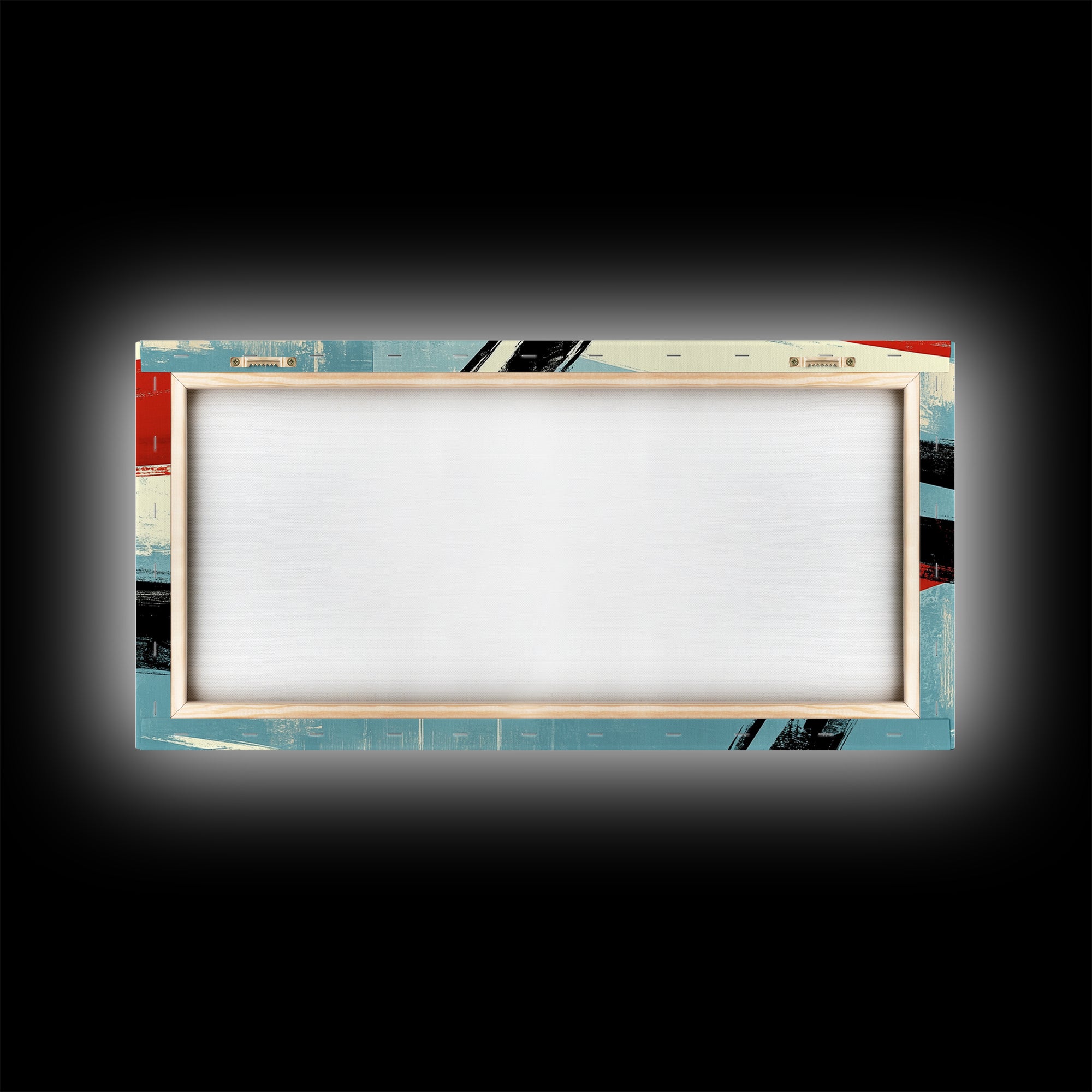 Brush Strokes - Canvas Print - Midcentury Modern Wall Art - Wood Framed Art - Home Decor