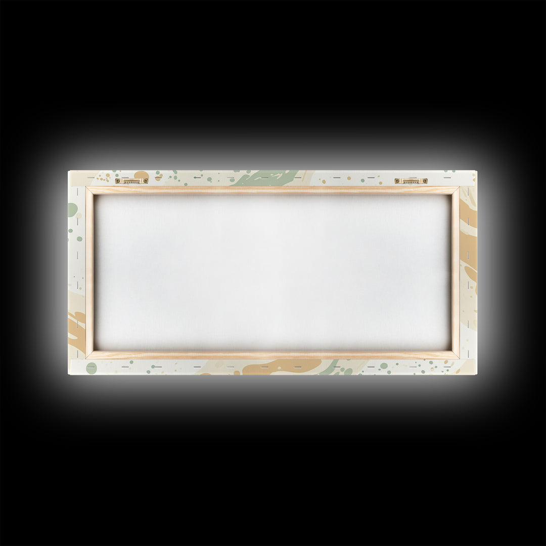 Brush Strokes - Canvas Print - Midcentury Modern Wall Art - Wood Framed Art - Home Decor - Cute Modern Art