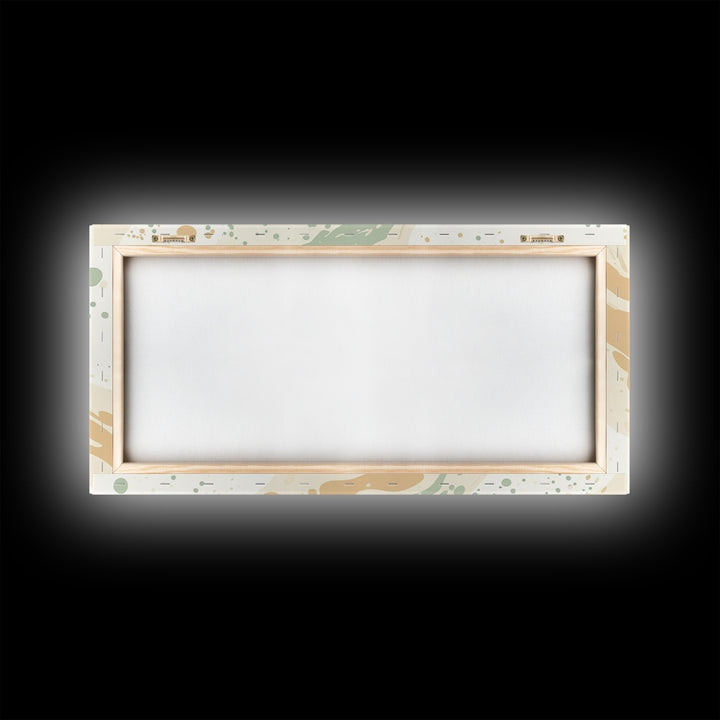 Brush Strokes - Canvas Print - Midcentury Modern Wall Art - Wood Framed Art - Home Decor - Cute Modern Art