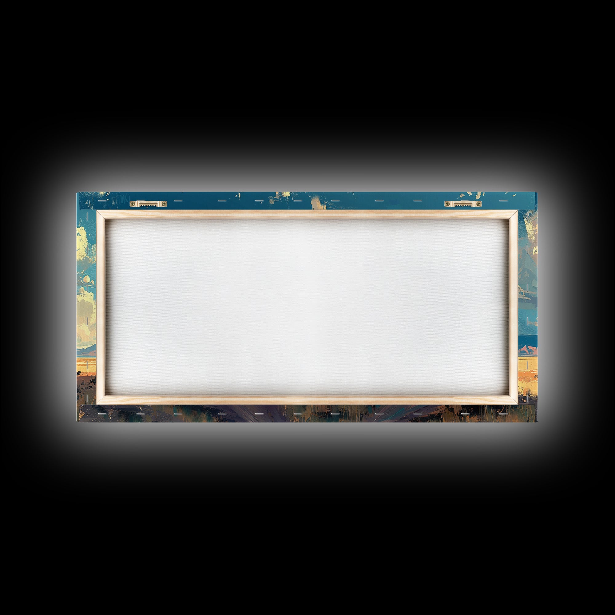 Country Roads Oil Painting Canvas Print, Wood Framed Wall Art, Home Decor, Southwestern Rustic Wall Art, Boho Home Decor