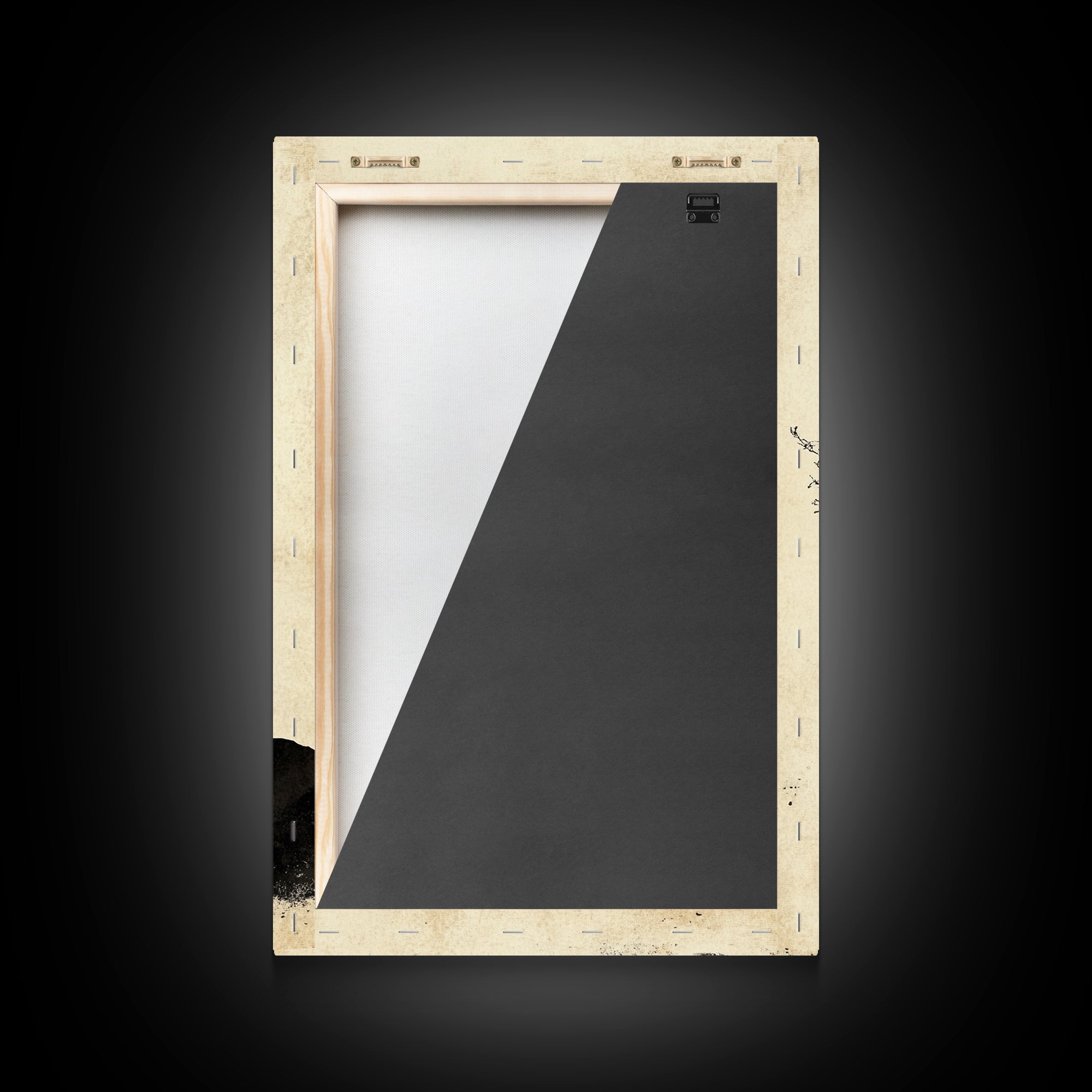 Black and White Charcoal Sketch Print of a Bonzai Tree, Framed Canvas Print, Wabi Sabi Art, Wabi Sabi Painting, Minimalist Home Decor