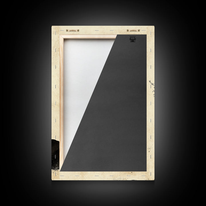 Black and White Charcoal Sketch Print of a Bonzai Tree, Framed Canvas Print, Wabi Sabi Art, Wabi Sabi Painting, Minimalist Home Decor