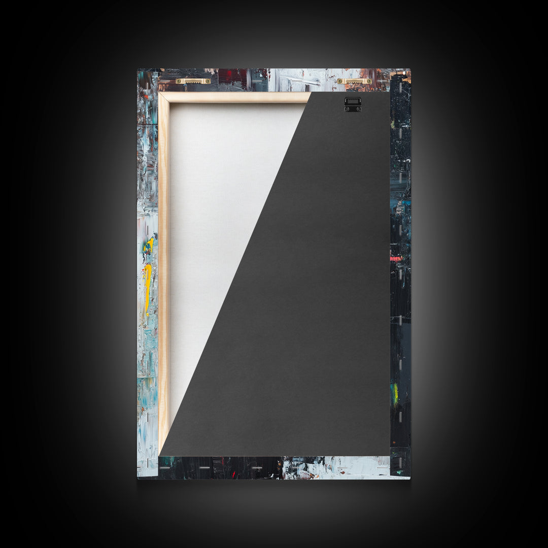 Compass Wall Art Framed Canvas Print, Travel Decor, Vacation Gift, Travel Gift, Home Decor, Compass Painting, Nautical Nursery Decor