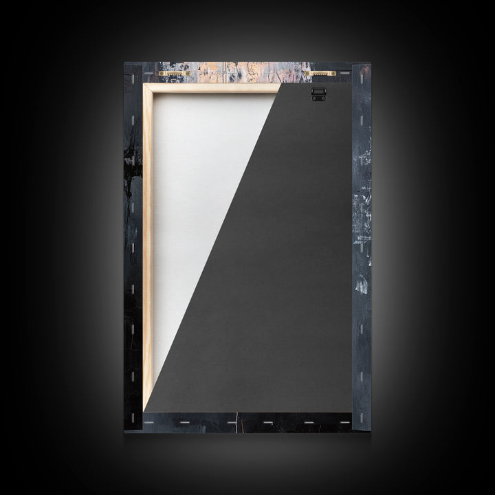 Abstract Painting Print of a Yellow Rose, Framed Canvas, Wood Framed Art, Modern Farmhouse Decor, Rose Painting, Rose Art