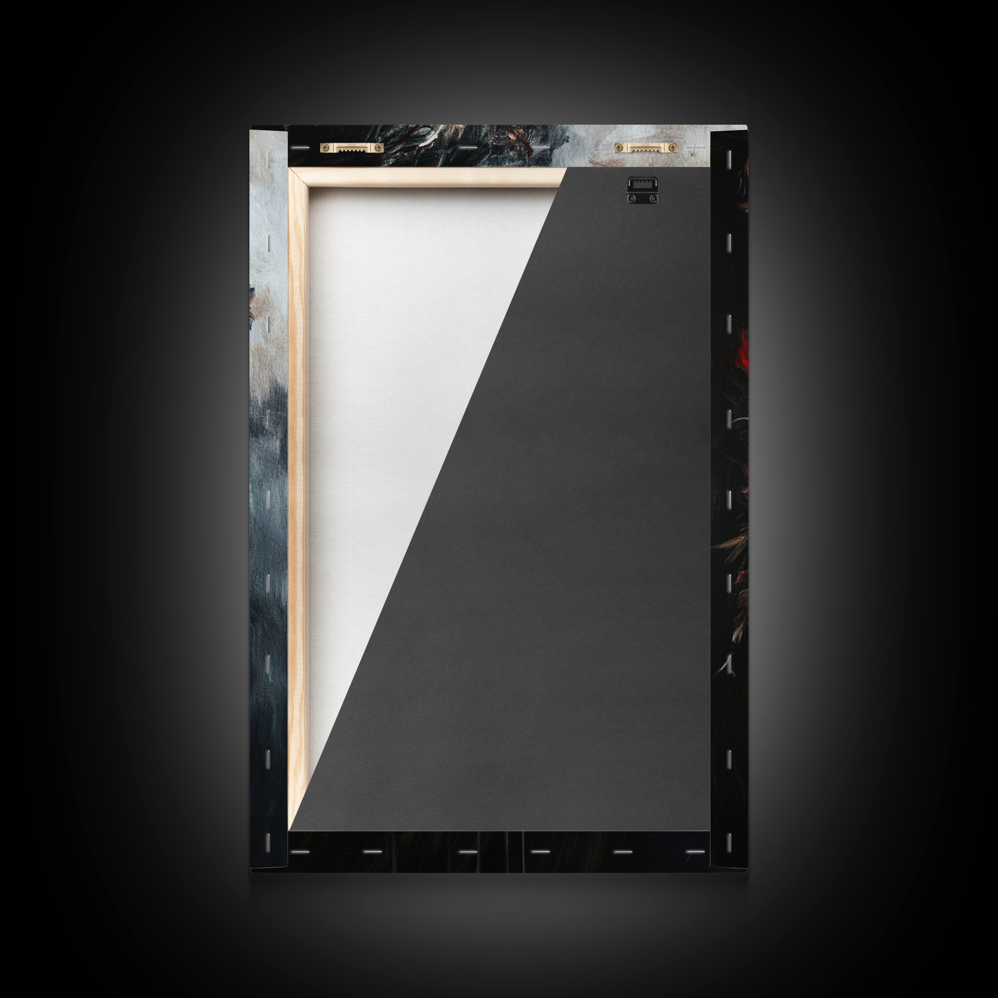 Dark Academia Blood Roses Framed Canvas Print, Halloween Decor, Macabre Art, Macabre Flowers, Halloween Wall Art, Gothic Decor, Dark Home Decor